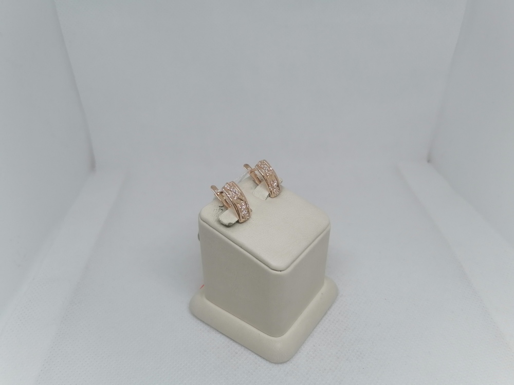 СКМИ585 СЕРЬГИ С КАМНЯМИ (Au 585)