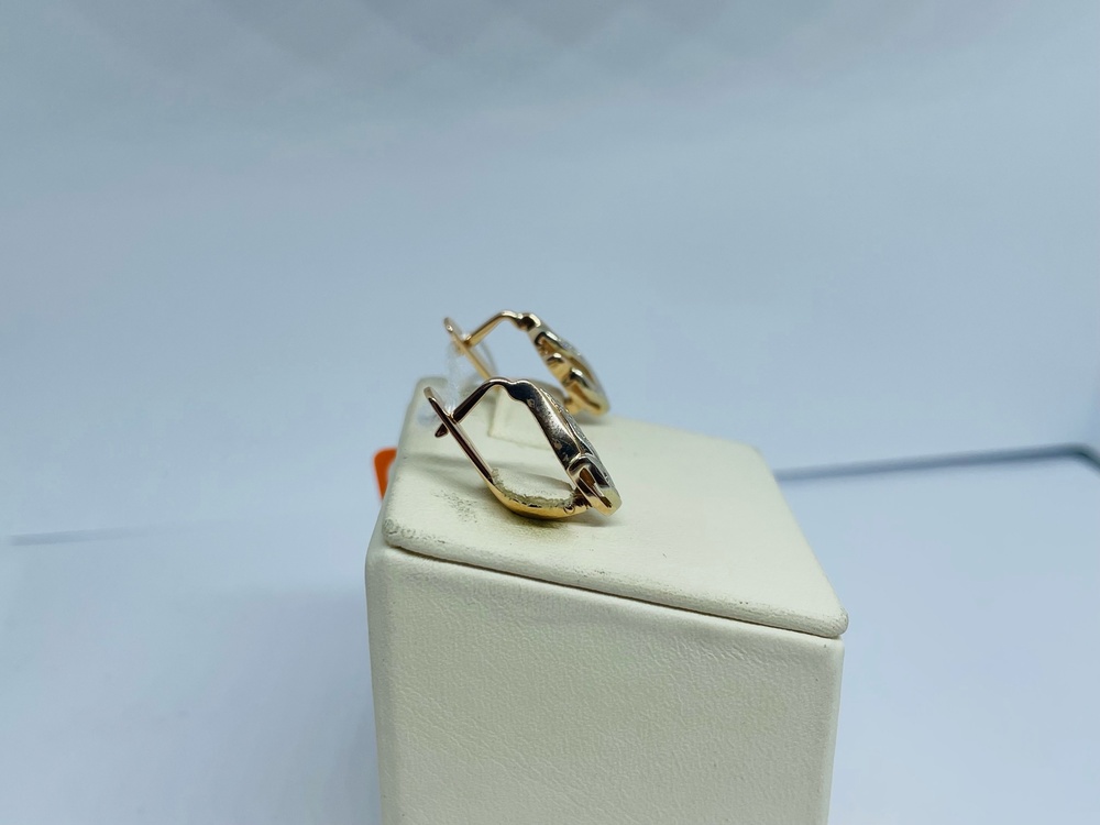 СКМИ585 СЕРЬГИ С КАМНЯМИ (Au 585)