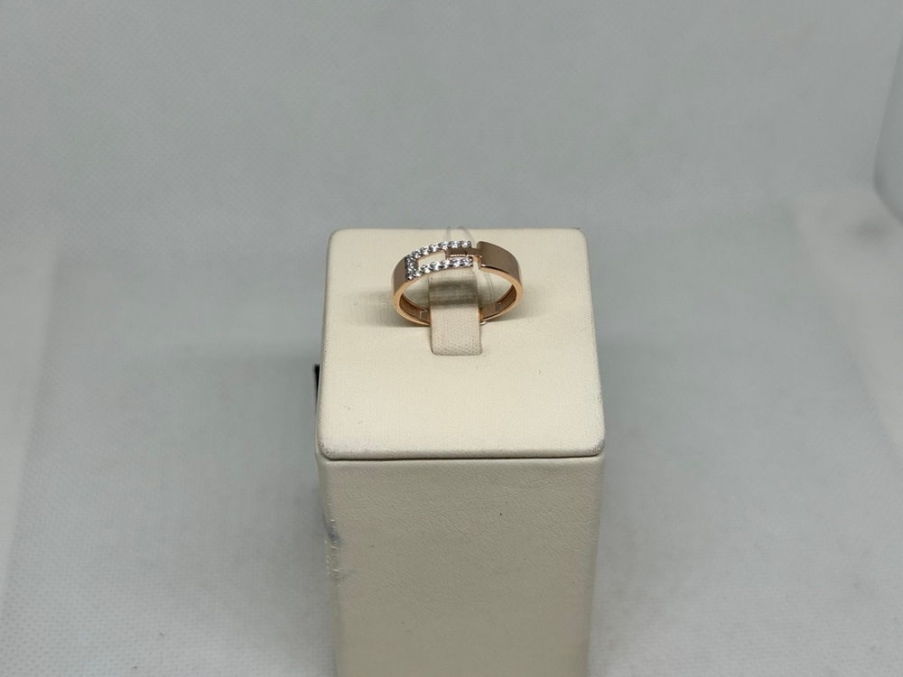 КОЛЬЦО С КАМНЯМИ (Au 585)