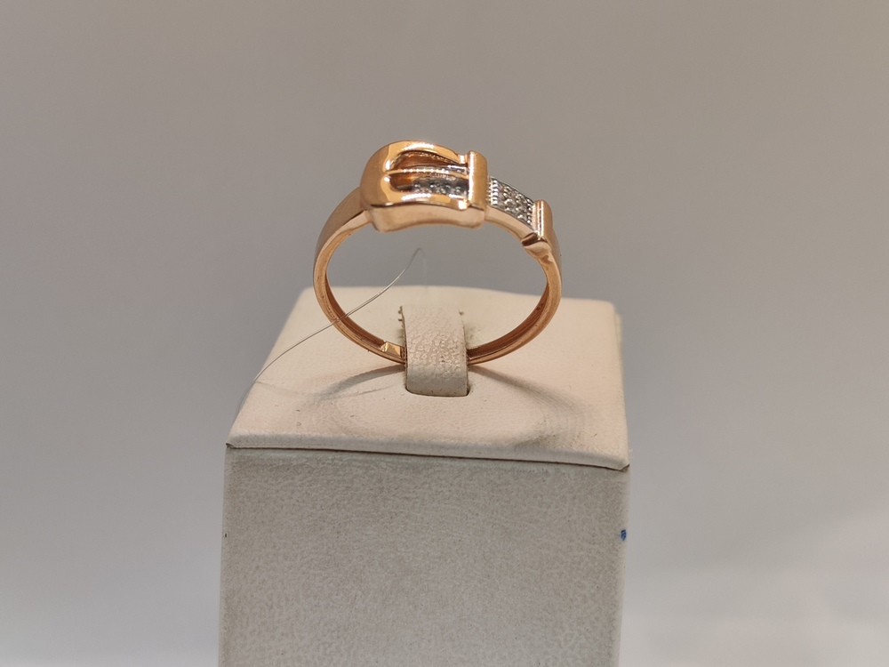 КОЛЬЦО С КАМНЯМИ (Au 585)