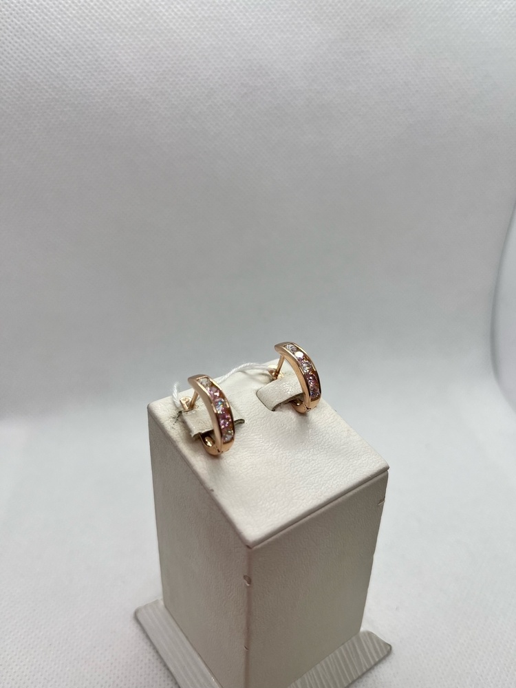 СКМИ585 СЕРЬГИ С КАМНЯМИ (Au 585)