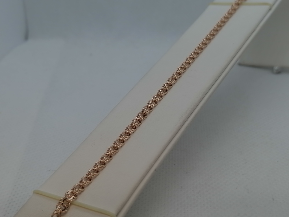 7050200-19 БРАСЛЕТ ПОЛНОВЕСНЫЙ Бисмарк (Au 585) 7050200-19 БРАСЛЕТ ПОЛНОВЕСНЫЙ Бисмарк (Au 585)