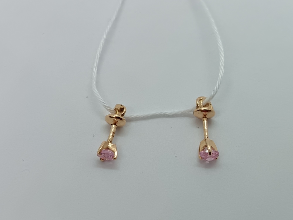 СПУС585 СЕРЬГИ ПУСЕТЫ (Au 585)