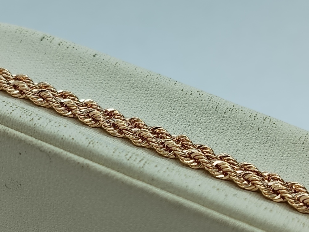 ЦЕПЬ ПУСТОТЕЛАЯ Веревка (Au 585)