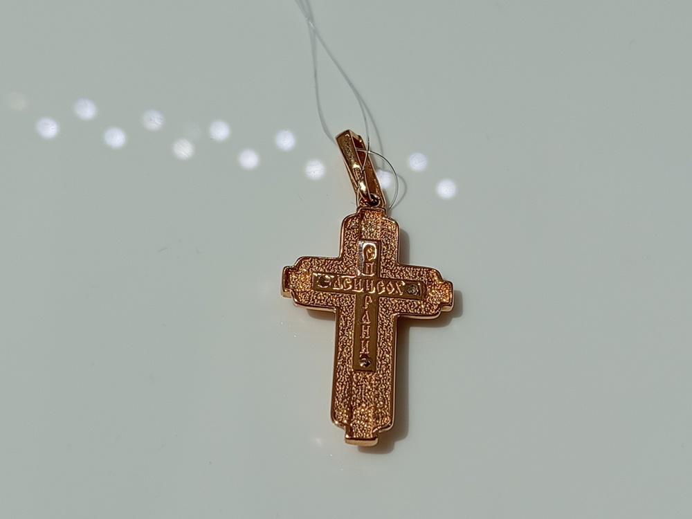 ПОДВЕСКА КРЕСТ без камня (Au 585)