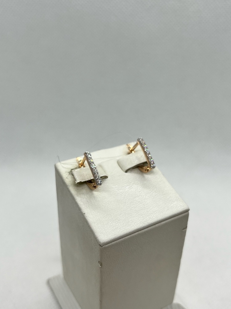 СЕРЬГИ С КАМНЕМ (Au 375)