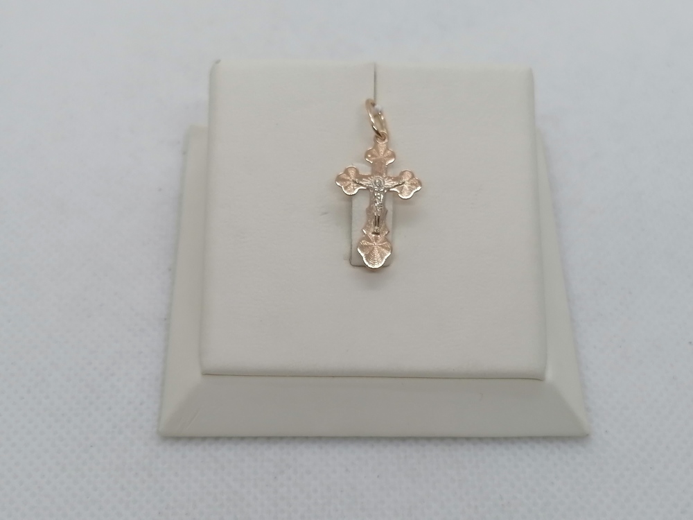 ПОДВЕСКА КРЕСТ БЕЗ КАМНЯ (Au 585)