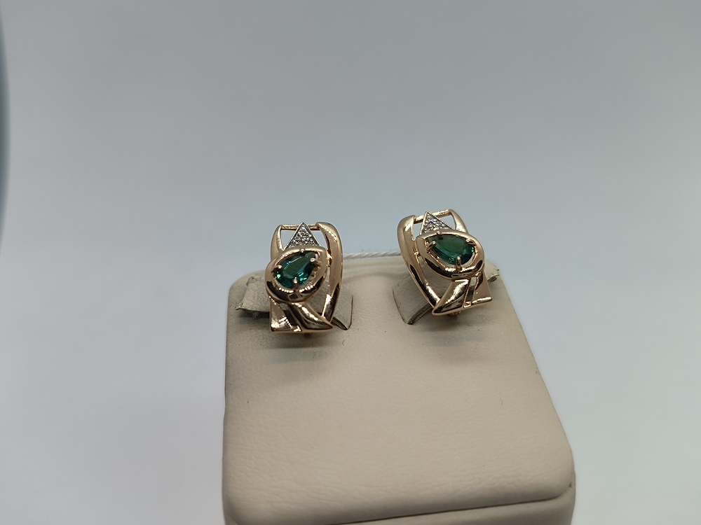 СЕРЬГИ С КАМНЯМИ (Au 585)