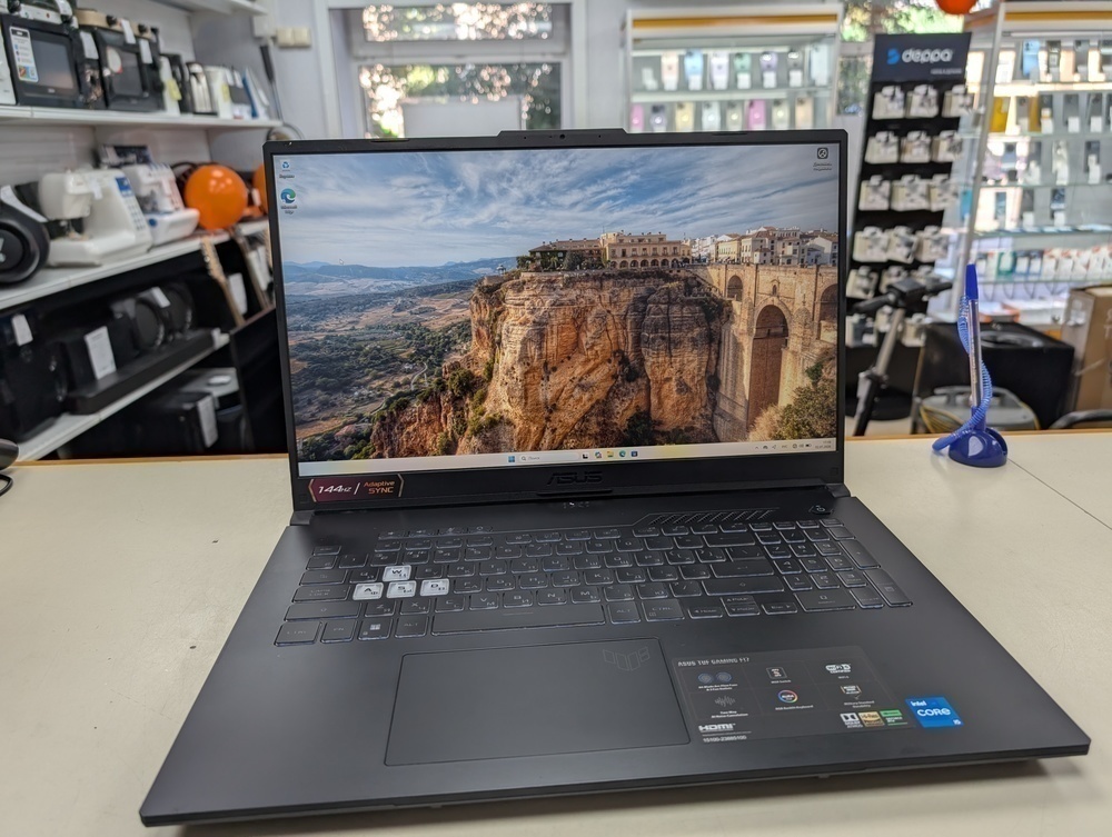 Ноутбук ASUS TUF GAMING F17; Core i5-12500H, GeForce RTX 3050, 16 Гб, 512 GB, Нет
