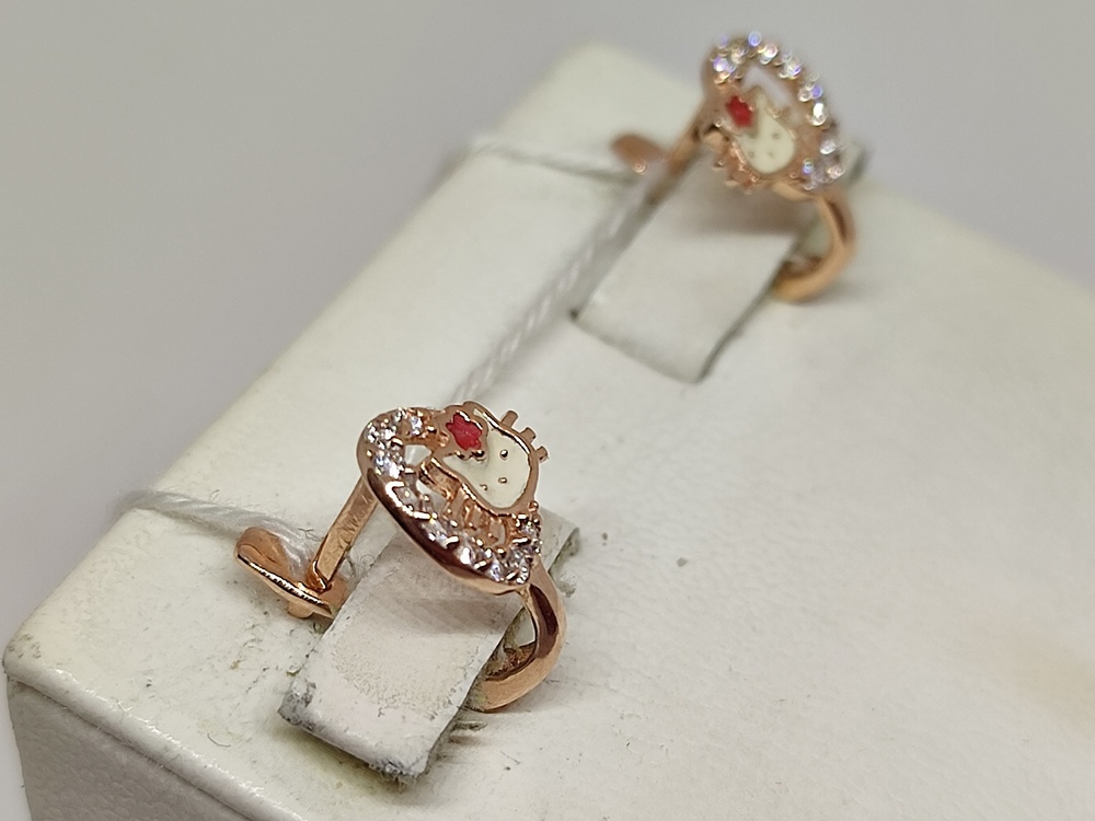 СКМИ585 СЕРЬГИ С КАМНЯМИ (Au 585)