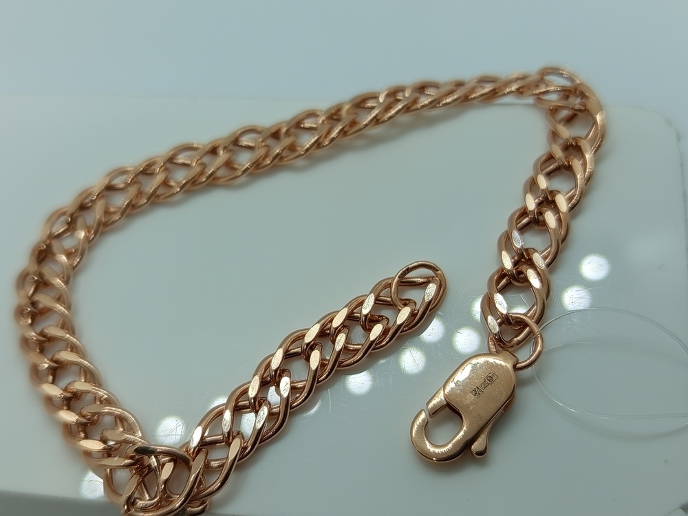 НБ 12-076ПГ БРАСЛЕТ ПУСТОТЕЛЫЙ (Au 585)