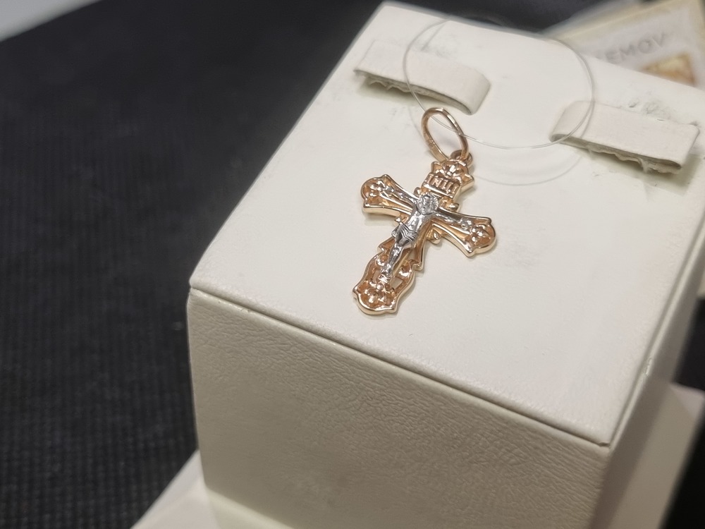 ПОДВЕСКА КРЕСТ (Au 585)