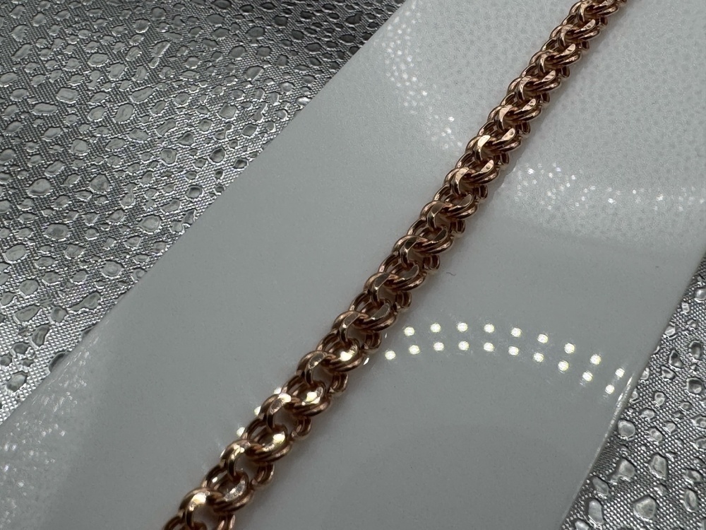 БРАСЛЕТ ПУСТОТЕЛЫЙ Бисмарк (Au 585)