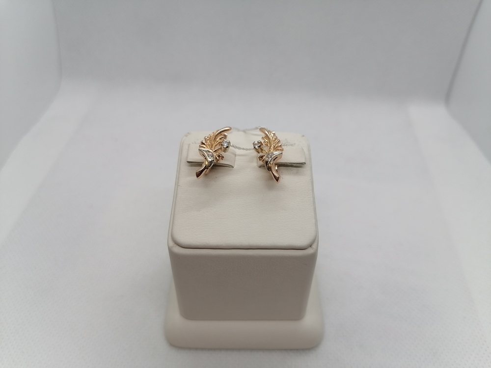 СКМИ585 СЕРЬГИ С КАМНЯМИ (Au 585)