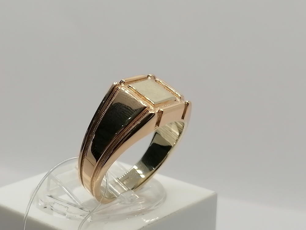 КОЛЬЦО ПЕЧАТКА без камня (Au 585)