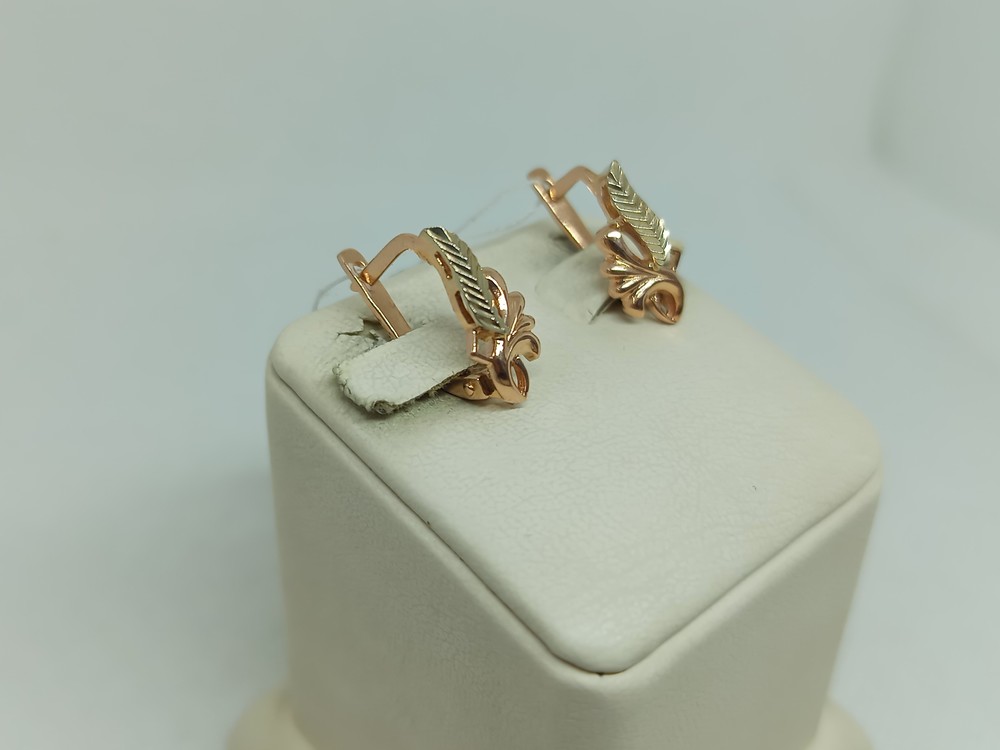 СЕРЬГИ БЕЗ КАМНЯ (Au 585)