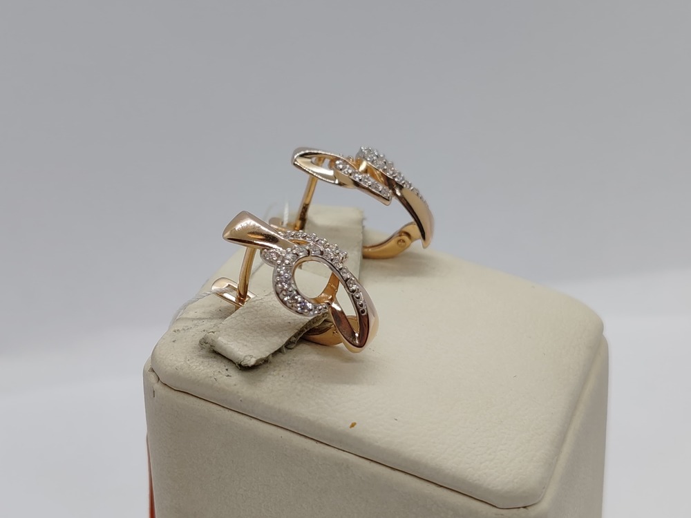 СКМИ585 СЕРЬГИ С КАМНЯМИ (Au 585)