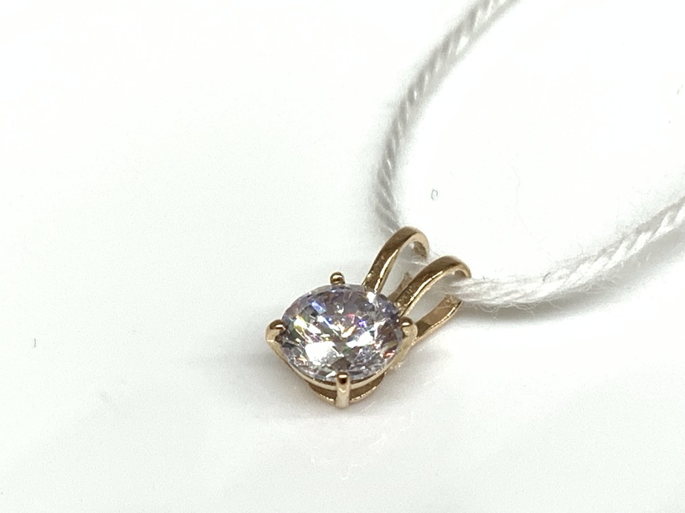 ПОДКМ585 ПОДВЕСКА С КАМНЕМ (Au 585)