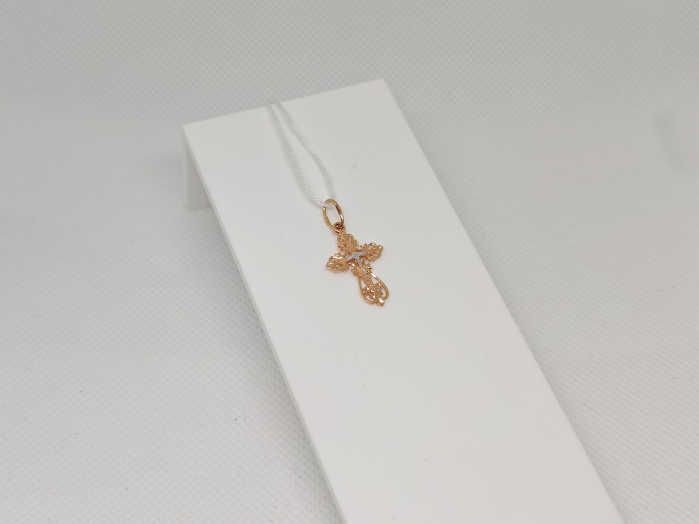 ПОДКБК585 ПОДВЕСКА КРЕСТ БЕЗ КАМНЯ (Au 585)