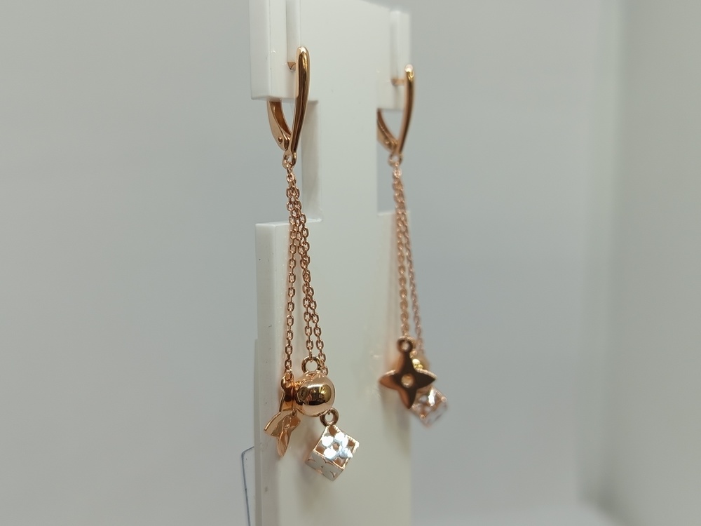 СЕРЬГИ БЕЗ КАМНЯ (Au 585)