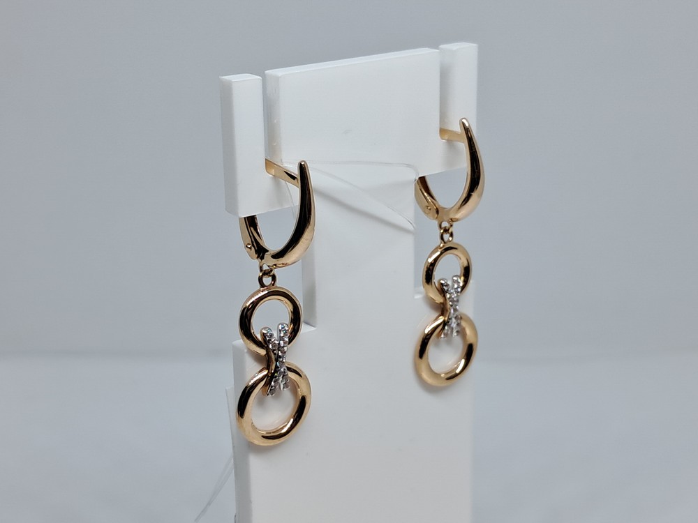 СЕРЬГИ С КАМНЯМИ (Au 585)