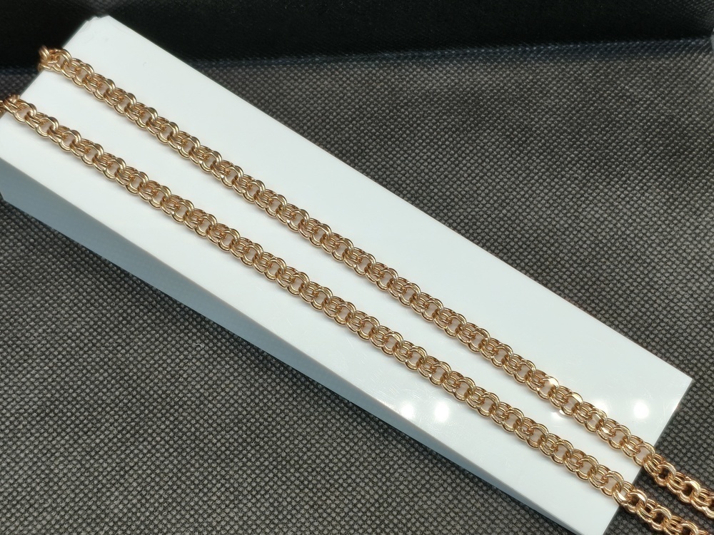 ЦПБС585 ЦЕПЬ ПУСТОТЕЛАЯ Бисмарк (Au 585)