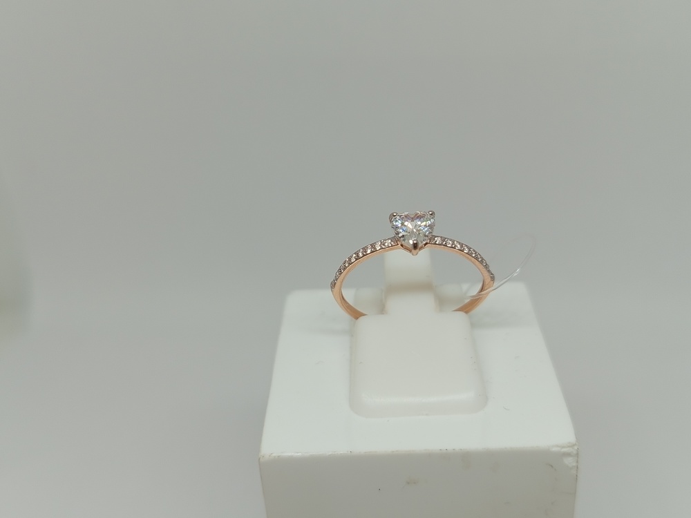 КОЛЬЦО С КАМНЯМИ (Au 585)