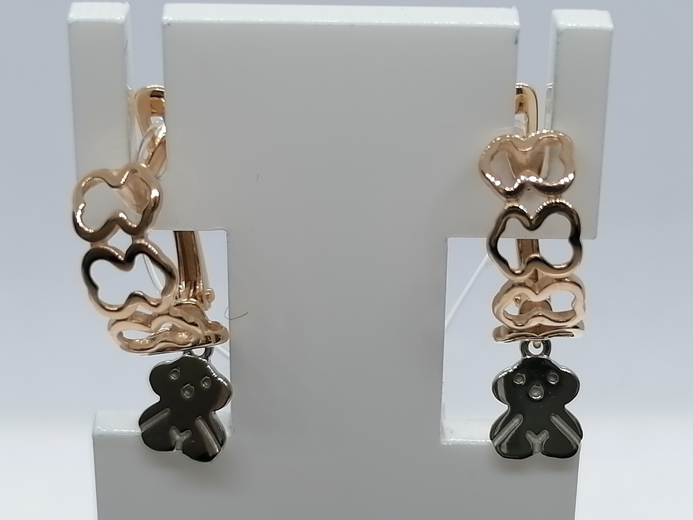 СЕРЬГИ БЕЗ КАМНЯ (Au 585)