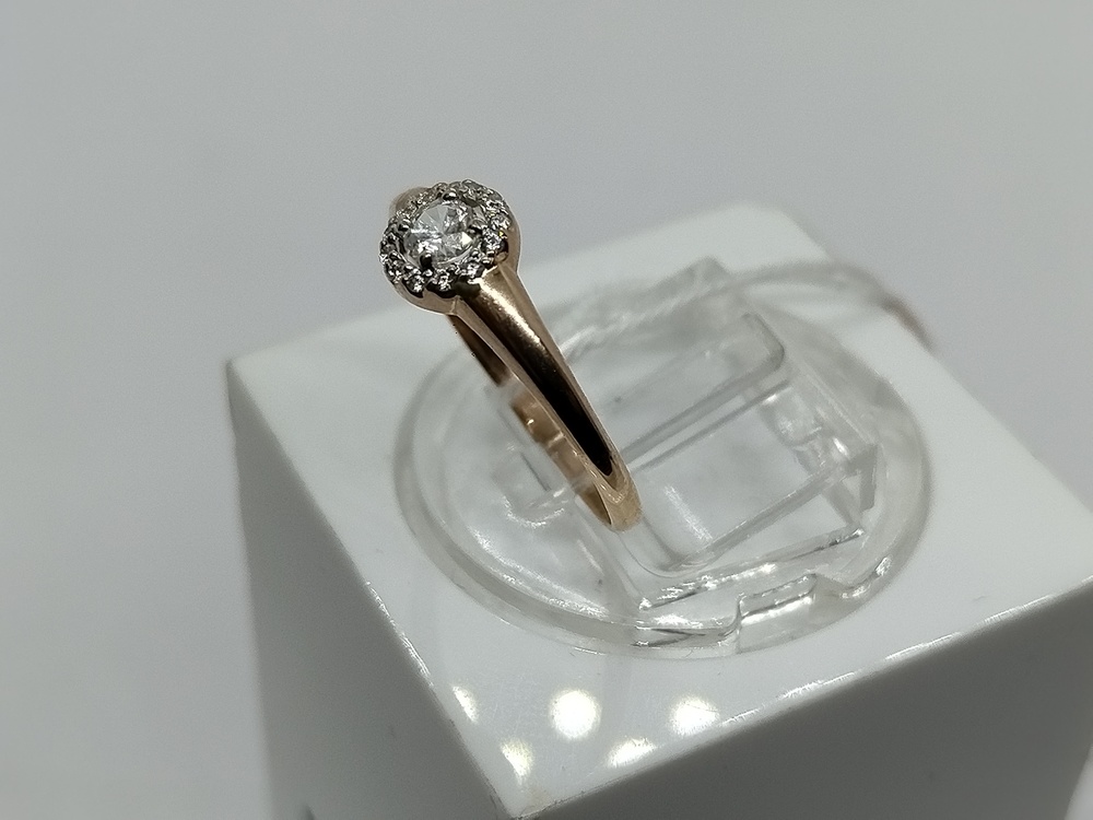 КОЛКМИ585 КОЛЬЦО С КАМНЯМИ (Au 585)