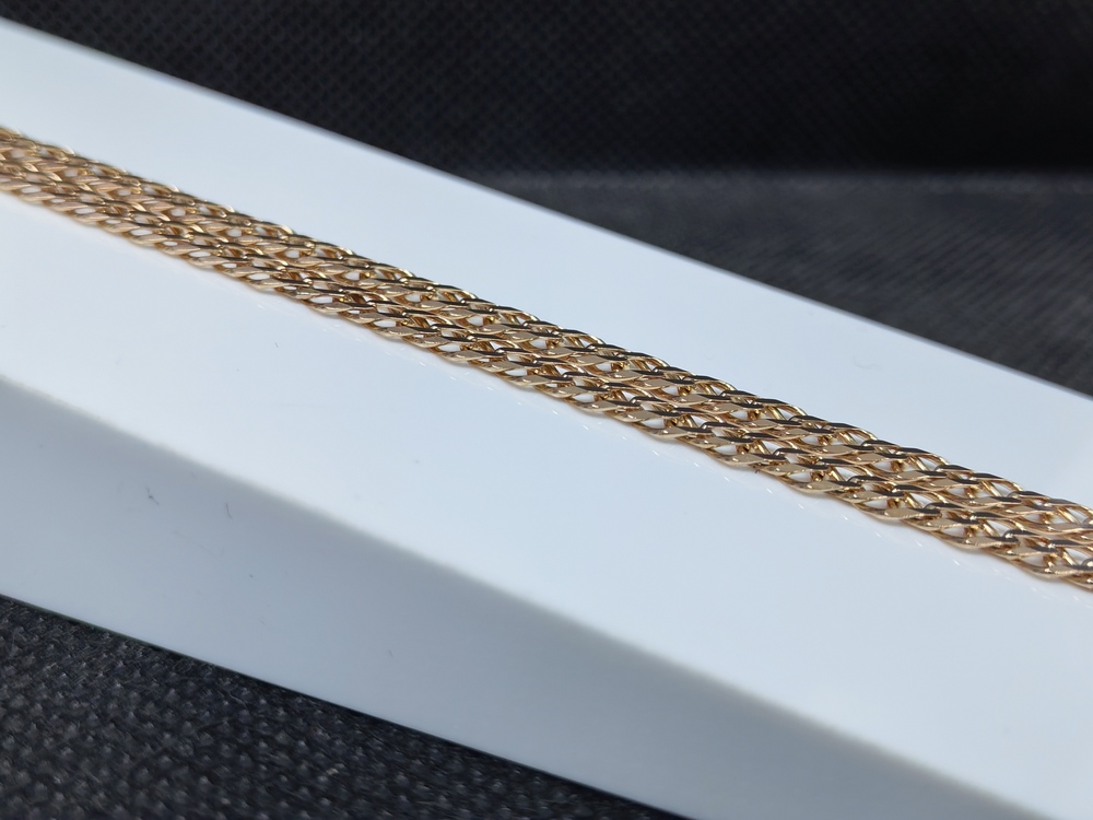 ЦПР2585 ЦЕПЬ ПУСТОТЕЛАЯ Ромб двойной (Au 585)