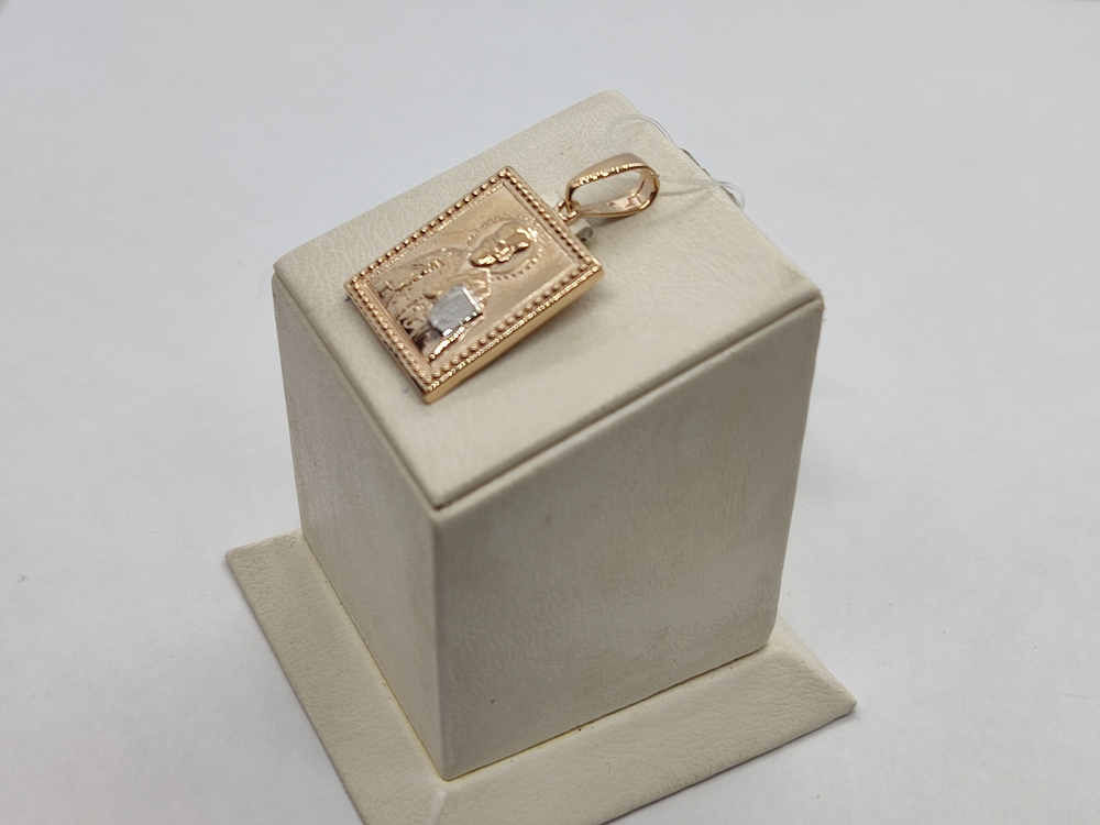 ПИ-272_au ПОДВЕСКА ИКОНА без камня (Au 585)