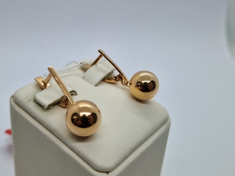 СЕРЬГИ БЕЗ КАМНЯ (Au 585)