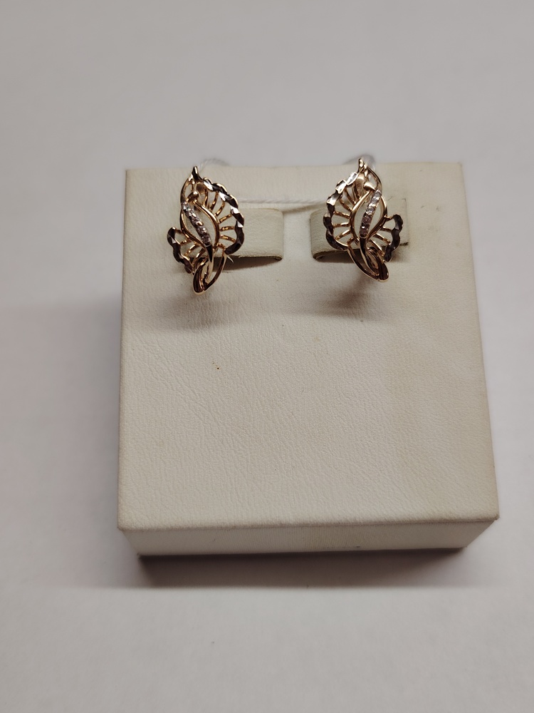 СКМИ585 СЕРЬГИ С КАМНЯМИ (Au 585)