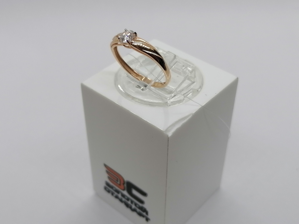 КОЛЬЦО С КАМНЕМ (Au 585)