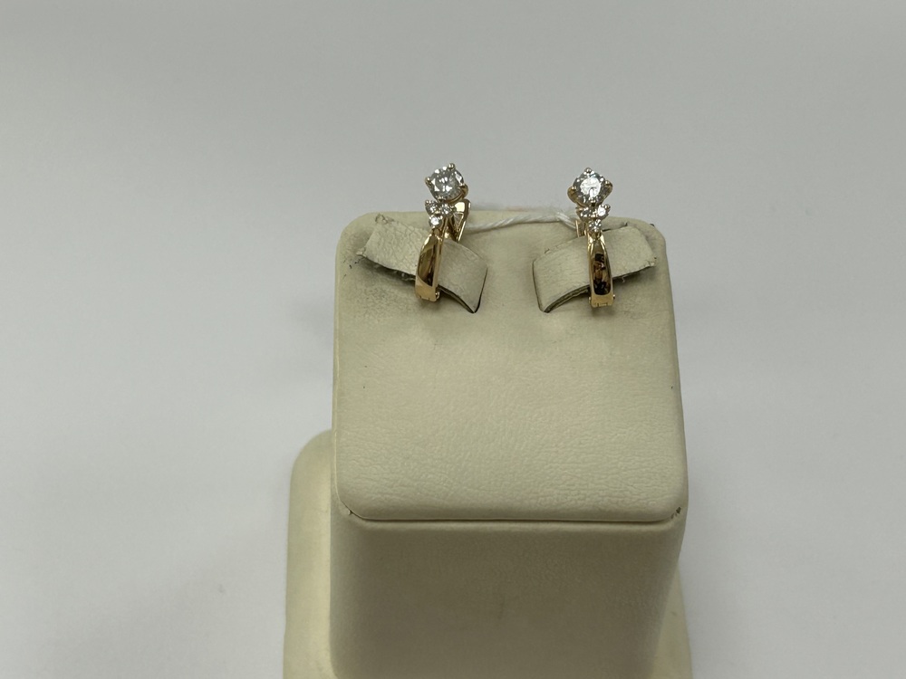 СКМИ585 СЕРЬГИ С КАМНЯМИ (Au 585)