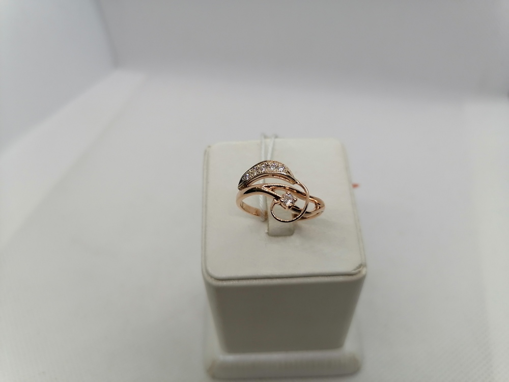 КОЛЬЦО С КАМНЯМИ (Au 585)