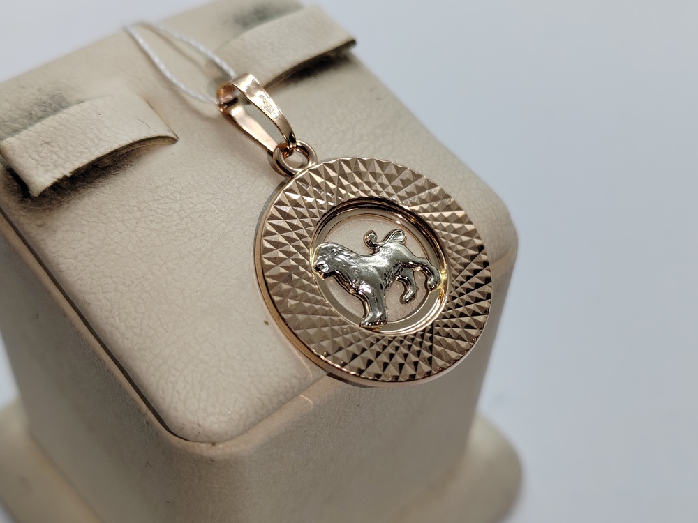 КрСПАлев ПОДВЕСКА ЗНАК ЗОДИАКА ЛЕВ (Au 585)