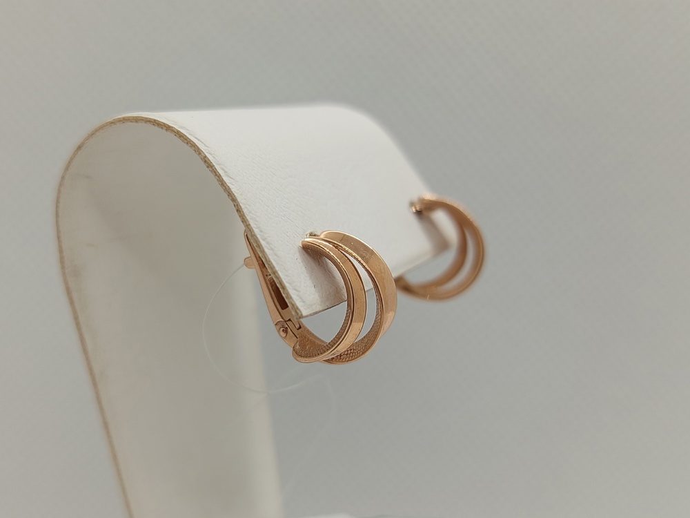 СЕРЬГИ БЕЗ КАМНЯ (Au 585)