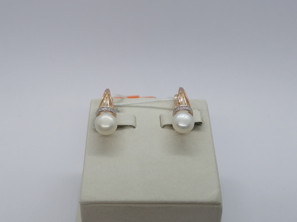 СКМИ585 СЕРЬГИ С КАМНЯМИ (Au 585)