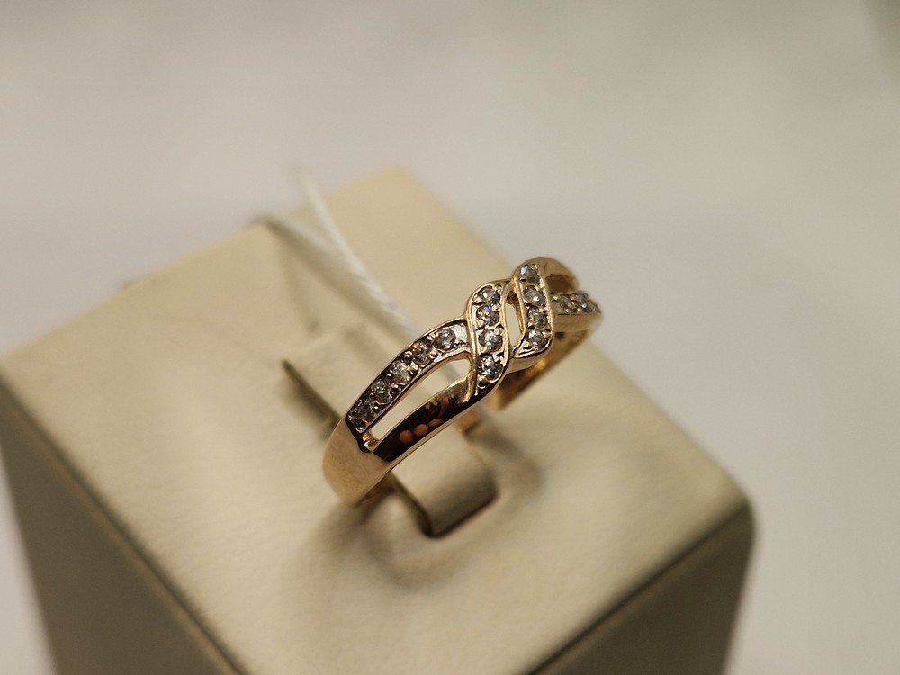 КОЛЬЦО С КАМНЯМИ (Au 585)