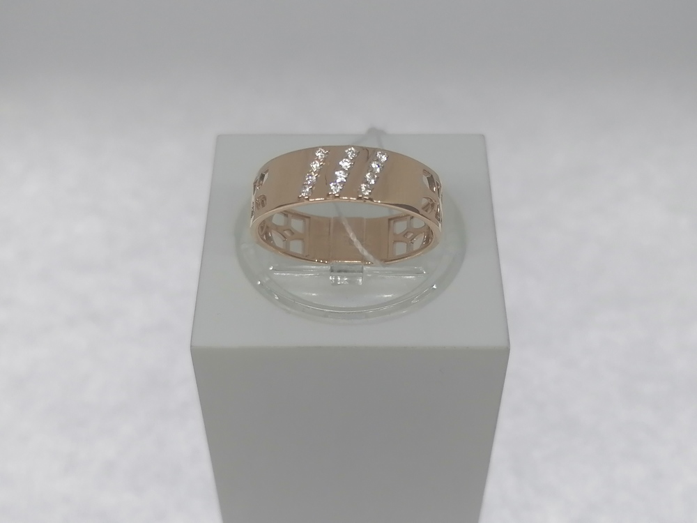 КОЛЬЦО С КАМНЯМИ (Au 585)