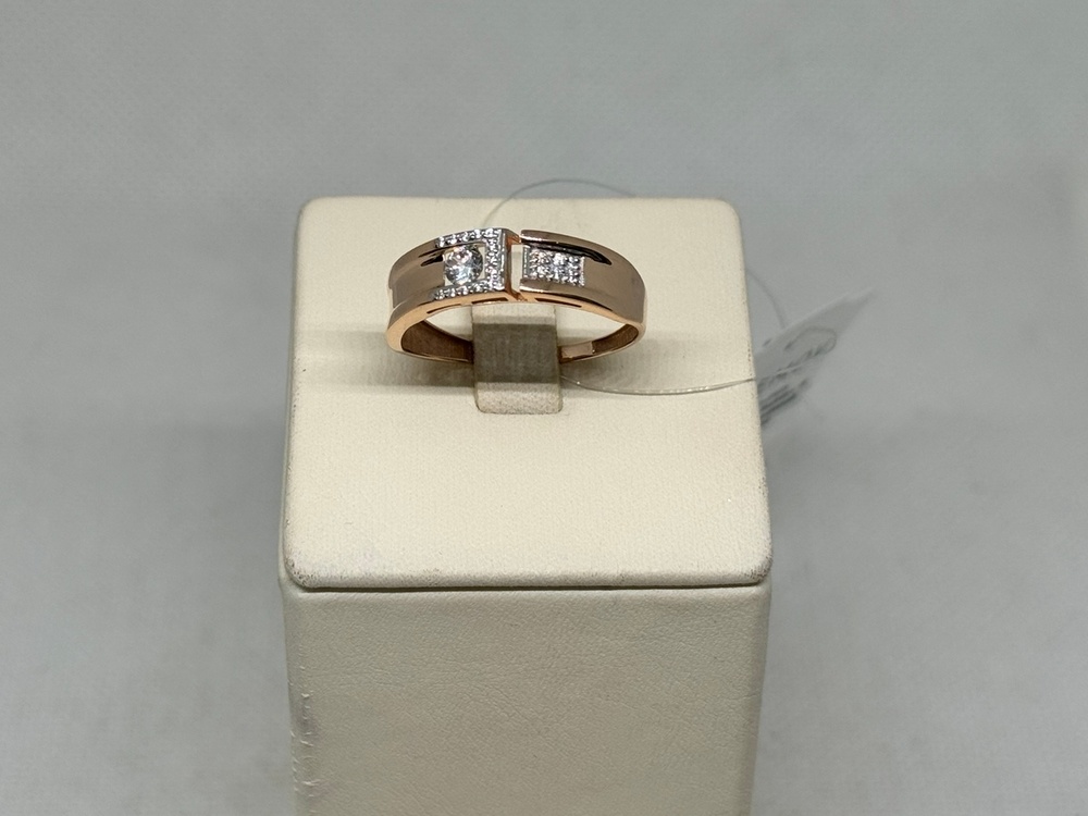 КОЛЬЦО С КАМНЯМИ (Au 585)