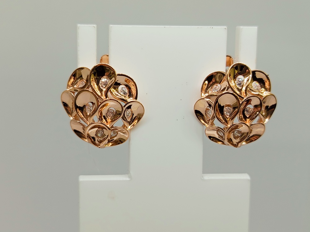 СЕРЬГИ С КАМНЯМИ (Au 585)