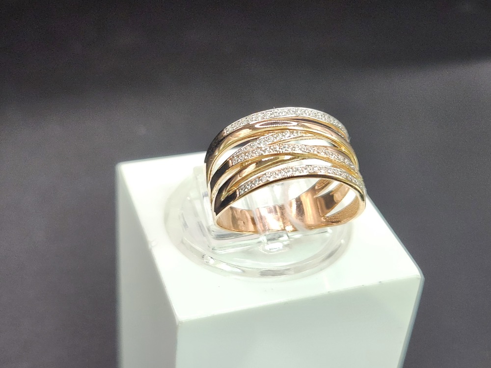КОЛКМИ585 КОЛЬЦО С КАМНЯМИ (Au 585)