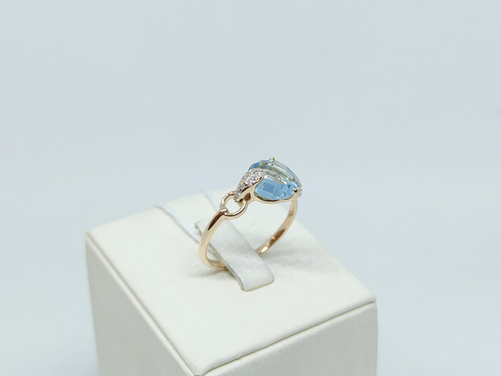 КОЛЬЦО С КАМНЯМИ (Au 585)