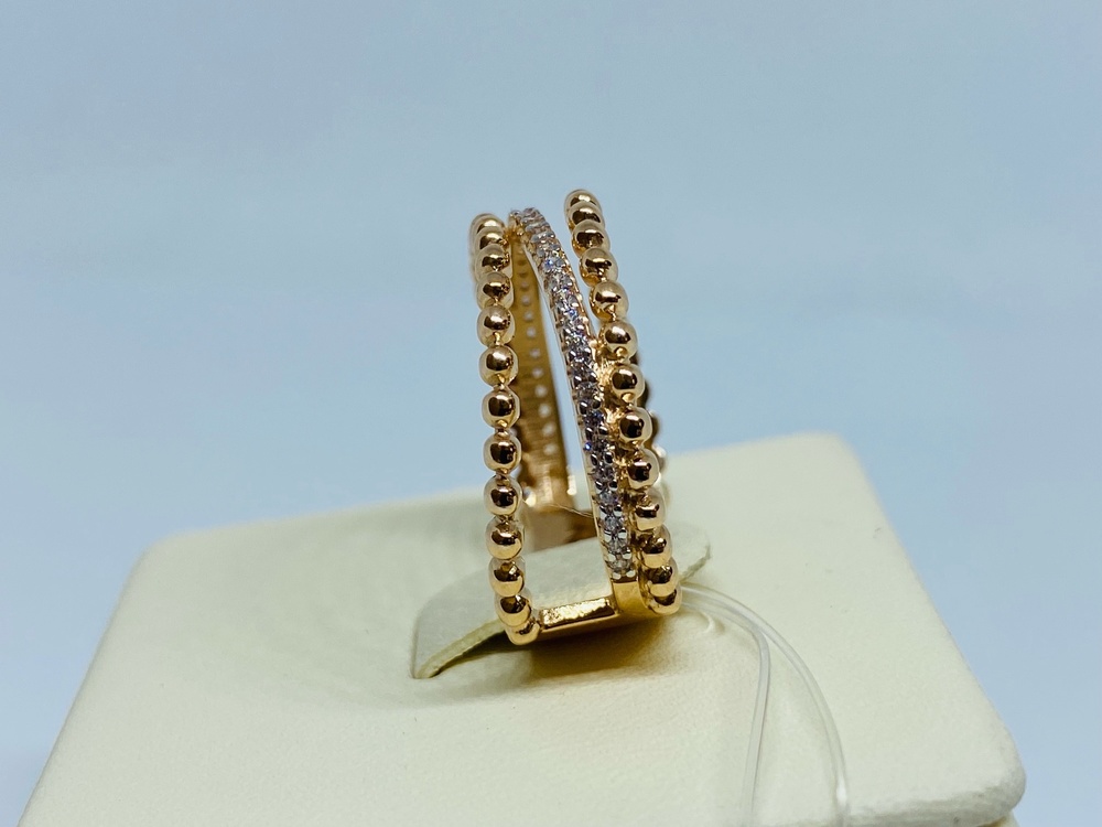 04-61-0275-00 КОЛЬЦО С КАМНЯМИ (Au 585) 04-61-0275-00 КОЛЬЦО С КАМНЯМИ (Au 585)