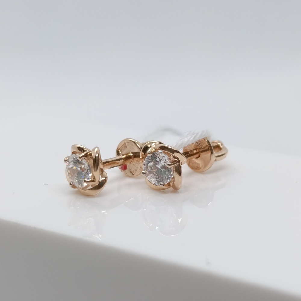 СПУС585 СЕРЬГИ ПУСЕТЫ (Au 585)