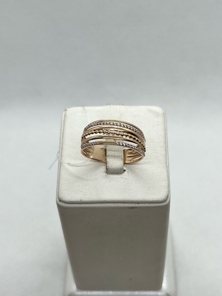 015321-1102 КОЛЬЦО С КАМНЯМИ (Au 585)