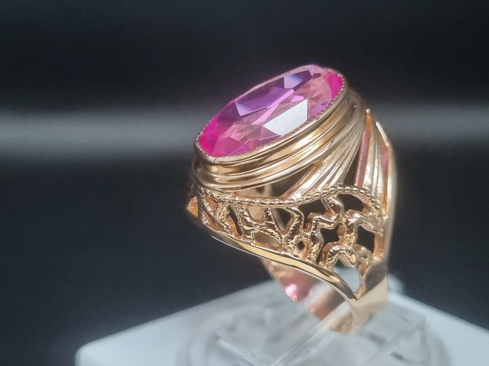 КОЛКМ583 КОЛЬЦО С КАМНЕМ (Au 583)