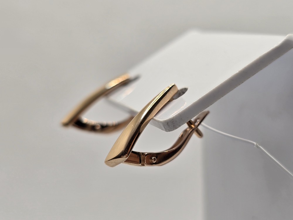 СЕРЬГИ БЕЗ КАМНЯ (Au 585)